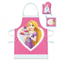Disney Princess - Kleiner Koch Set (Schrze + Handschuh + Topflappen)