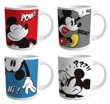 Mickey - 4 Tassen in Geschenkverpackung