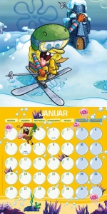 SpongeBob Schwammkopf Wandkalender 2015