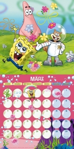 SpongeBob Schwammkopf Wandkalender 2015