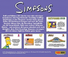 Die Simpsons Spa- und Quizkalender 2015