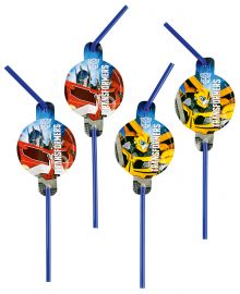 Transformers - 8 Stk Trinkhalme (10 VE = 80 Stk)