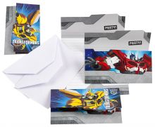 Transformers - 6 Stk Einladungskarten (10 VE = 60 Stk)