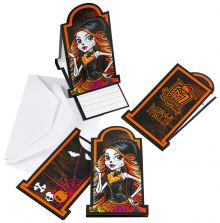 Monster High Friedhof - 6 Stk Einladungskarten (10 VE = 60 Stk)