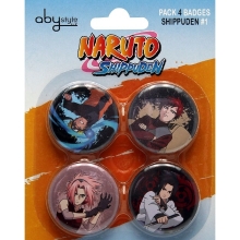 NARUTO SHIPPUDEN - Anstecknadel Set - Characters #1 - (5 Stck)
