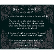 DEATH-NOTE - Mauspad - Rules