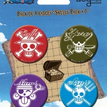 ONE PIECE - Anstecknadel Set - SKULLS #1 - (5 Stck)