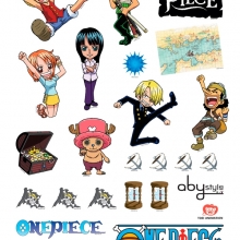 ONE PIECE - Stickers / Aufkleber - 50x70cm - SD Characters