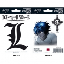 DEATH NOTE - Stickers / Aufkleber - 16x11cm/ 2 Bltter - 