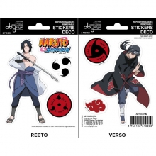 NARUTO SHIPPUDEN - Stickers / Aufkleber - 16x11cm/ 2 Bltter - Sasuke/ Itachi (5 Stck)