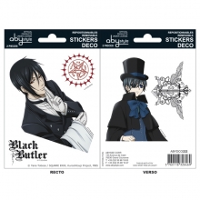 BLACK BUTLER - Stickers / Aufkleber - 16x11cm/ 2 Bltter - Sebastian/Ciel (5 Stck)