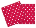 Red Dots Set - Paperserviette 2-lagig 33x33cm (20 Stck)