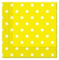 Yellow Dots - Papierserviette 3-lagig 33x33cm (20 Stck)