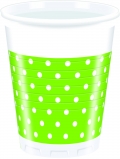 Green Dots - Kunststoffbecher 200ml (8 Stck)