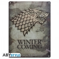 Game of Thrones - Stark - Metallplatte 28x38 cm