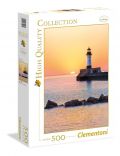 500 Teile Puzzle High Quality Collection - Sonnenuntergang am Leuchtturm