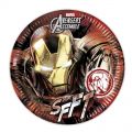 Avengers Teen - Pappteller 8 Stk. ca. 23cm. Iron Man