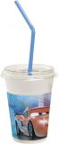 Cars Ice - Milkshake cups with lids & straws
