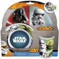 Star Wars - 3tlg. Set aus Melamin: 2 Teller und 1 Becher in Geschenkpackung