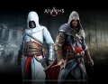 Assassins Creed Wallscroll / Wand-Schriftrolle - Altair & Ezio in Blackroom