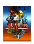 Portal 2 Wallscroll Chell, Textilbanner