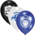 Polizei - 6 Stk. Party-Luftballon-Set (10 VE =60 Stk.)