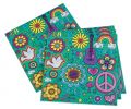 Flower Power - Servietten 33 x 33 cm (20 Stck) (12 VE = 240 Stck)