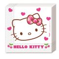 Hello Kitty Hearts - Papierservietten (2-lagig) 33x33cm