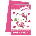 Hello Kitty Hearts - Invitations & Envelopes