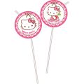 Hello Kitty Hearts - Trinkhalme mit Knick