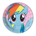 Rainbow Pony - Pappteller gro 23cm