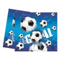 Fuball - Blau - Tischdecke (Plastik) 120x180cm