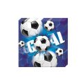 Fuball - Blau - Papierservietten (2-lagig) 33x33cm