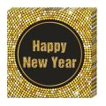 Happy New Year Retro - Papierservietten (3-lagig) 33x33cm