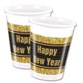 Happy New Year Retro - Plastikbecher 200ml