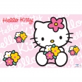 Hello Kitty mit Schrift Platzdeckchen (6 Stck)
