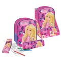 Barbie - Geschenk-Set: Rucksack, Mppchen, 6 Farbstifte, Malbuch