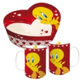 Looney Tunes Tweety Tassen-Set (2-teilig) in Herzschachtel