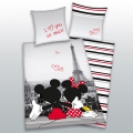Disney Minnie und Mickey Mouse - Stdtebettwsche (2-teilig)
