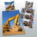 Bagger und Krane - Fotoprint - Wendebettwsche (2-teilig)