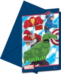 Avengers Assemble - Einladungskarten mit Umschlag (6 Stck)