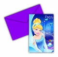 Cinderella - Einladungskarten mit Umschlag (6 Stck)