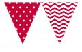 Red Chevron - Flaggen-Banner dreieckig(9 Flaggen 4 Stk.)