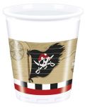 Pirate's Treasure Map - Kunststoffbecher 8 Stk 200ml    