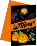 Halloween New - Einladungskarten mit Umschlag (6 Stck)