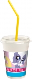Littlest Pet Shop  - Milchshake-Becher Set (12 Becher, 12 Deckel, 12 Trinkhalme)