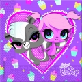 Littlest Pet Shop Cupcake - Papierserviette 2-lagig 33x33cm (20 Stck)