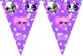 Littlest Pet Shop Cupcake - Flaggen-Banner dreieckig (9 Flaggen)