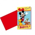 Mickey Carnival - Einladungskarten mit Umschlag (6 Stck)