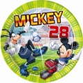 Mickey Goal - Pappteller gro 23cm (8 Stck)